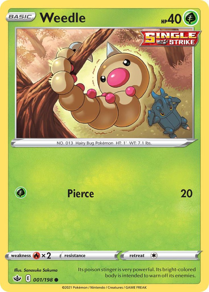 Carte Pokémon: Weedle [Aspicot]