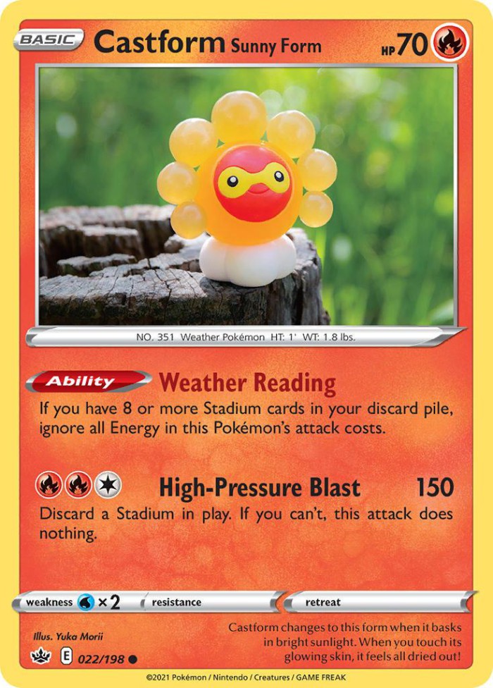 Carte Pokémon: Castform Sunny Form [Morphéo Forme Solaire]