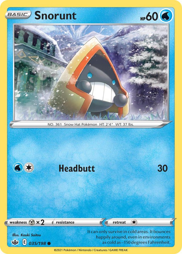 Carte Pokémon: Snorunt [Stalgamin]