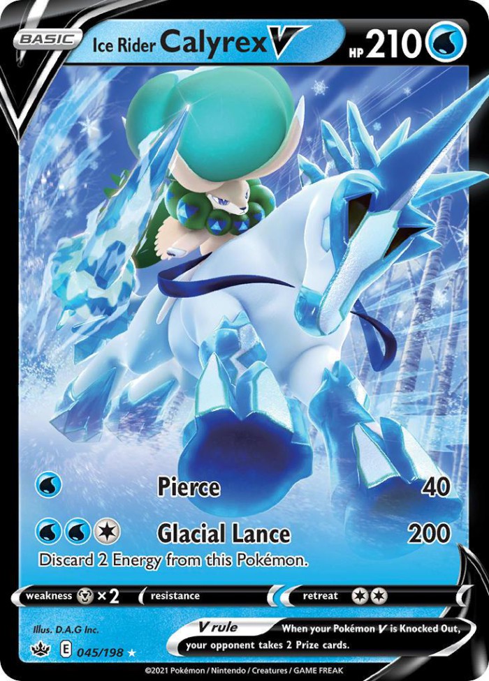 Carte Pokémon: Ice Rider Calyrex V [Sylveroy Cavalier du Froid V]