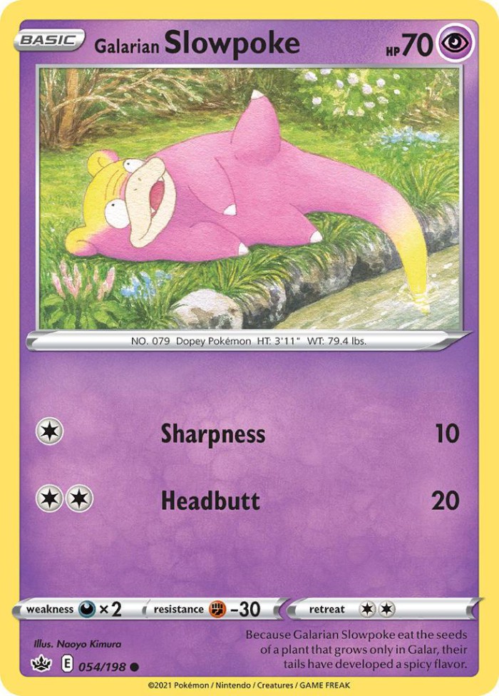 Carte Pokémon: Galarian Slowpoke [Ramoloss de Galar]