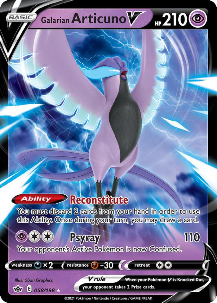 Carte Pokémon: Galarian Articuno V [Artikodin de Galar V]