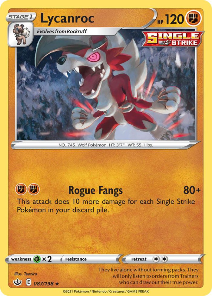 Carte Pokémon: Lycanroc [Lougaroc]