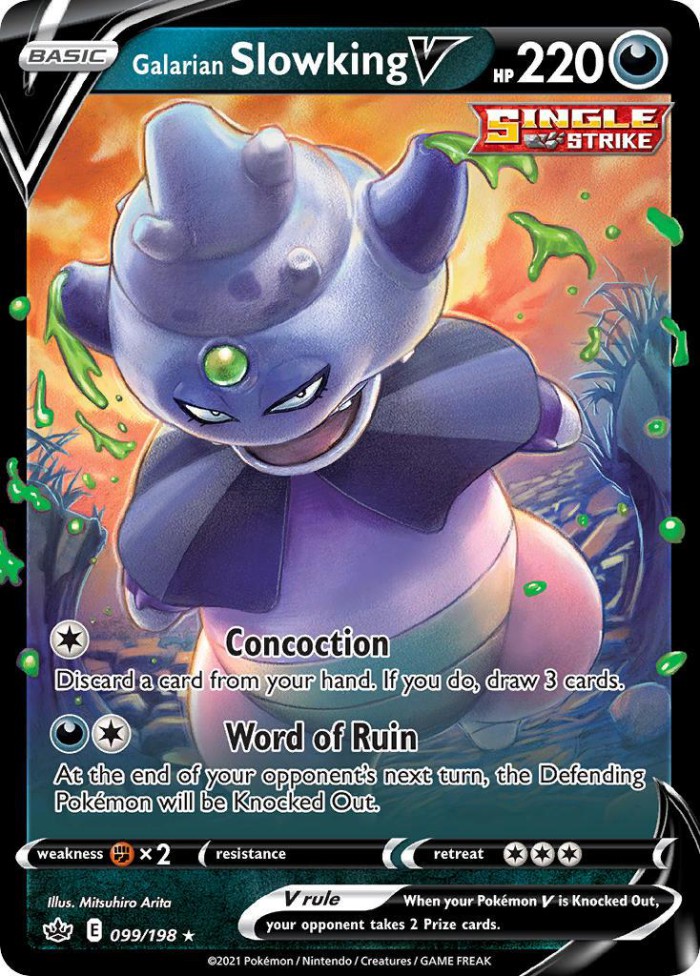 Carte Pokémon: Galarian Slowking V [Roigada de Galar V]