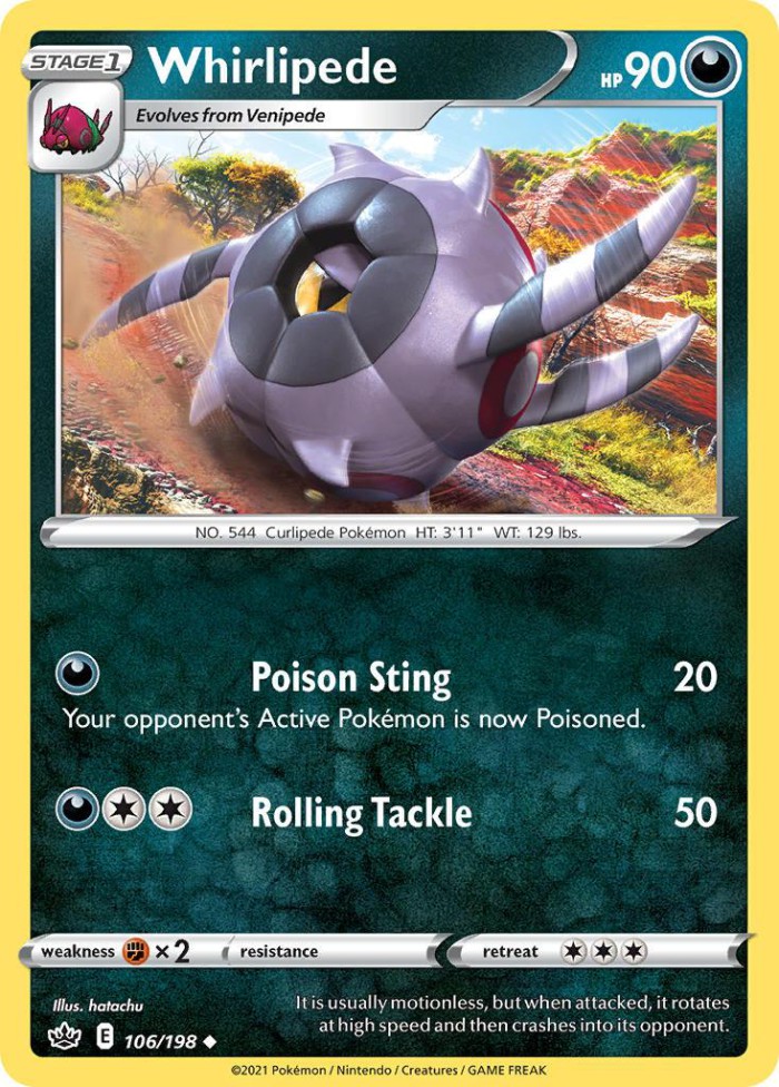 Carte Pokémon: Whirlipede [Scobolide]