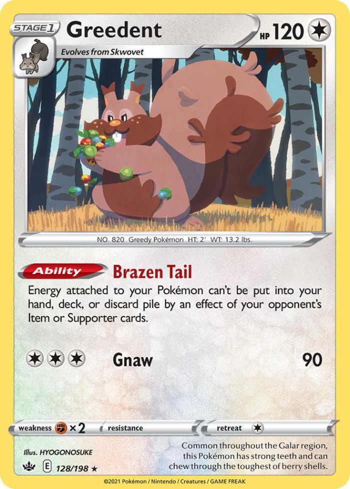 Carte Pokémon: Greedent [Rongrigou]