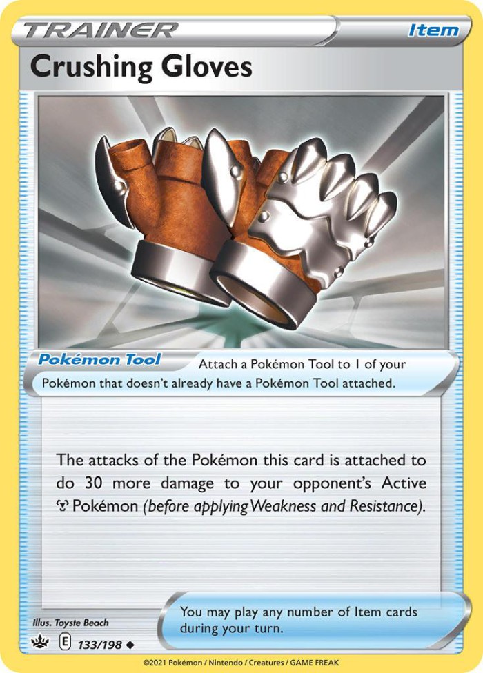 Carte Pokémon: Crushing Gloves [Gants Dévastateurs]