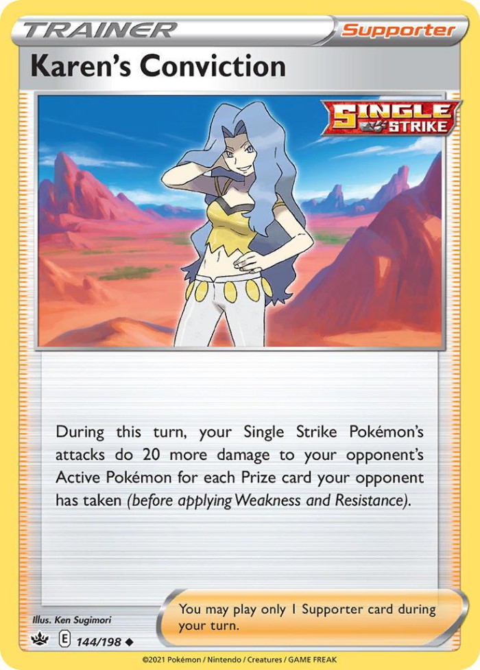 Carte Pokémon: Karen's Conviction [Conviction de Marion]