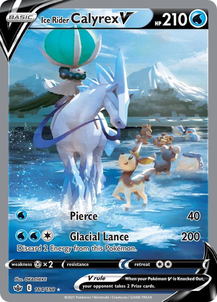 Carte Pokémon: Ice Rider Calyrex V [Sylveroy Cavalier du Froid V]