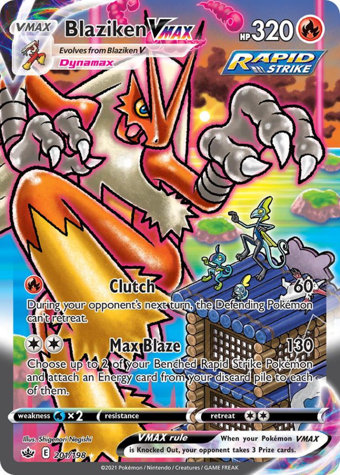 Carte Pokémon: Blaziken VMAX [Braségali VMAX]