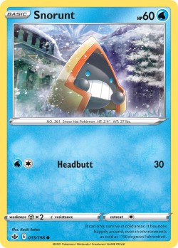 Carte Pokémon: Snorunt