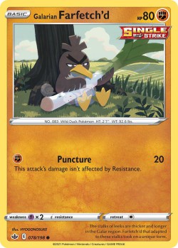 Carte Pokémon: Galarian Farfetch'd