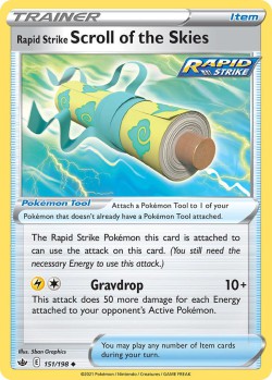 Carte Pokémon: Rapid Strike Scroll of the Skies