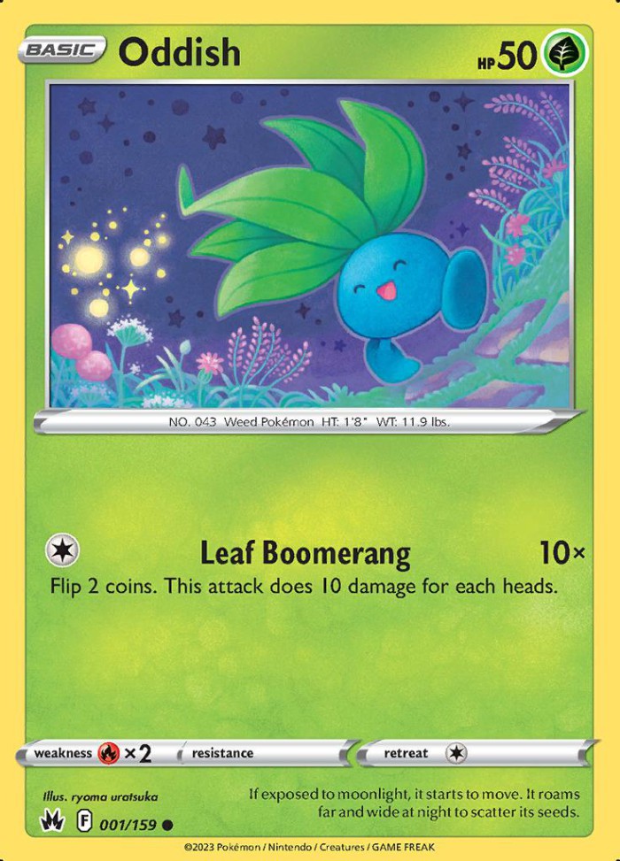 Carte Pokémon: Oddish [Mystherbe]