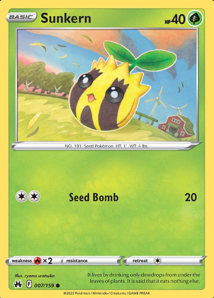 Carte Pokémon: Sunkern [Tournegrin]