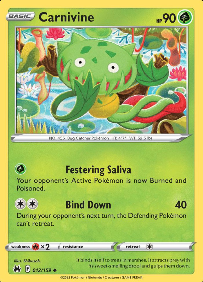 Carte Pokémon: Carnivine [Vortente]