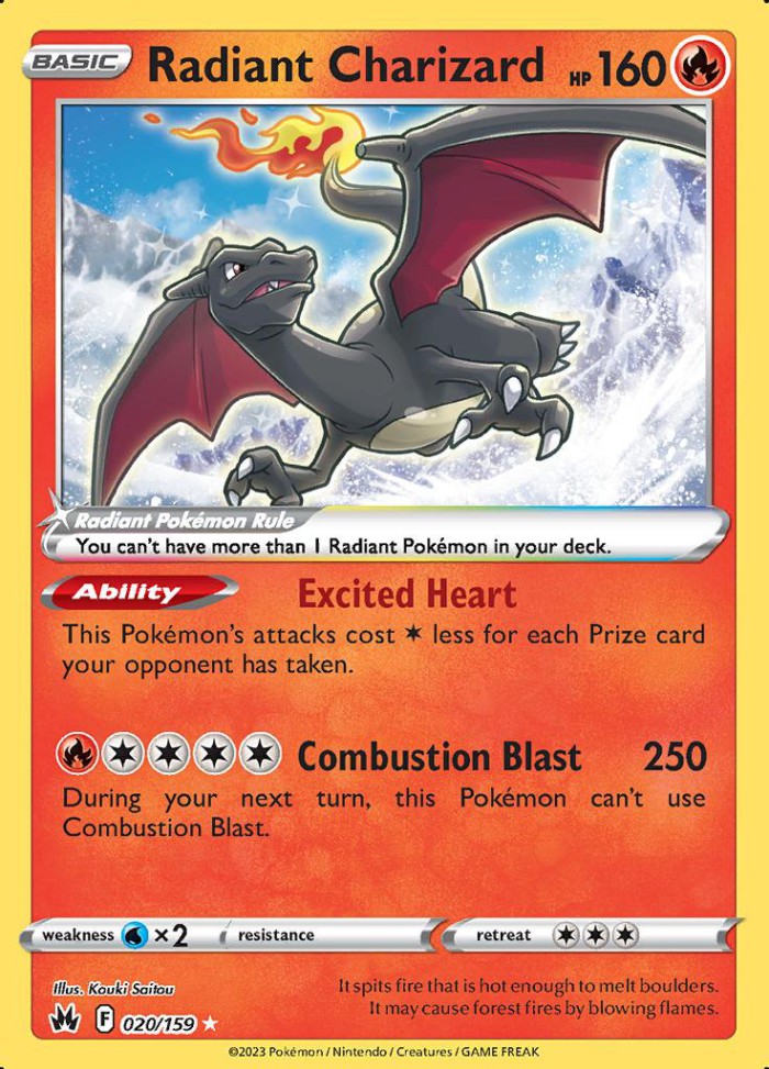 Carte Pokémon: Radiant Charizard [Dracaufeu Radieux]