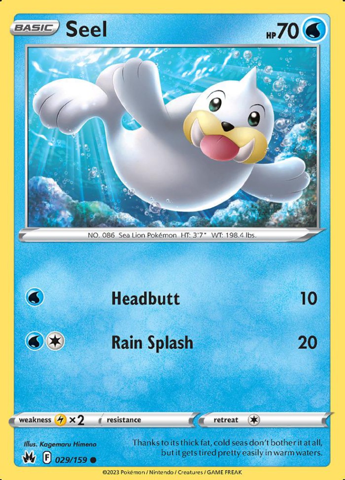 Carte Pokémon: Seel [Otaria]