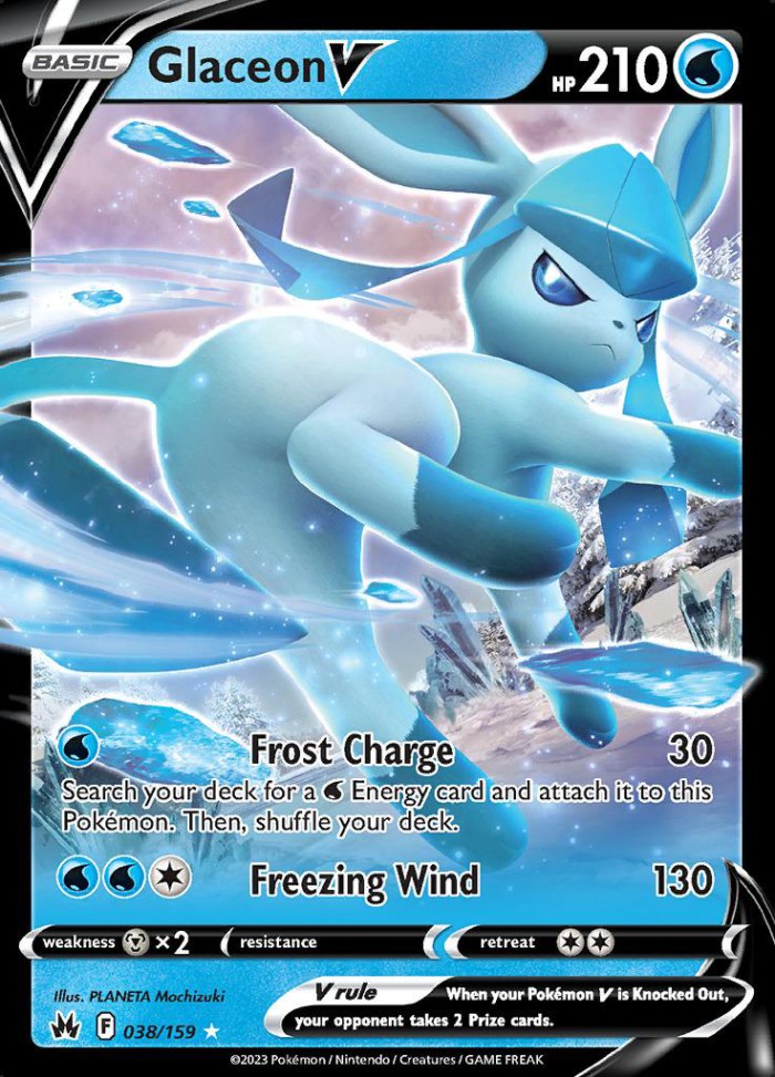 Carte Pokémon: Glaceon V [Givrali V]