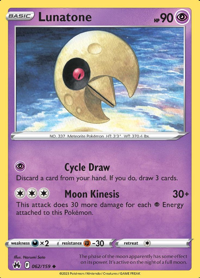 Carte Pokémon: Lunatone [Séléroc]