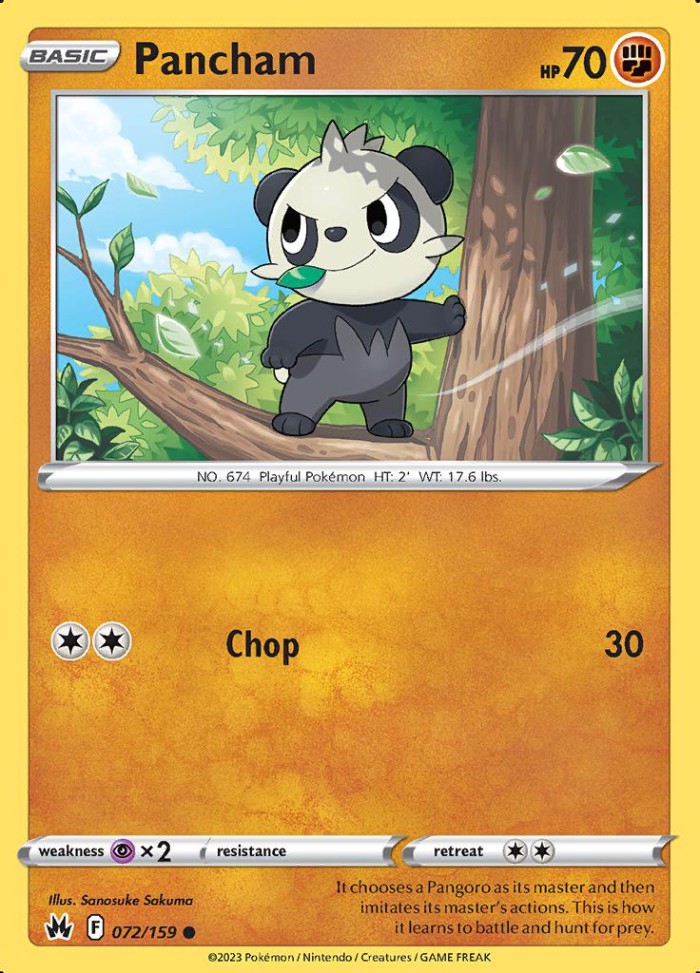 Carte Pokémon: Pancham [Pandespiègle]