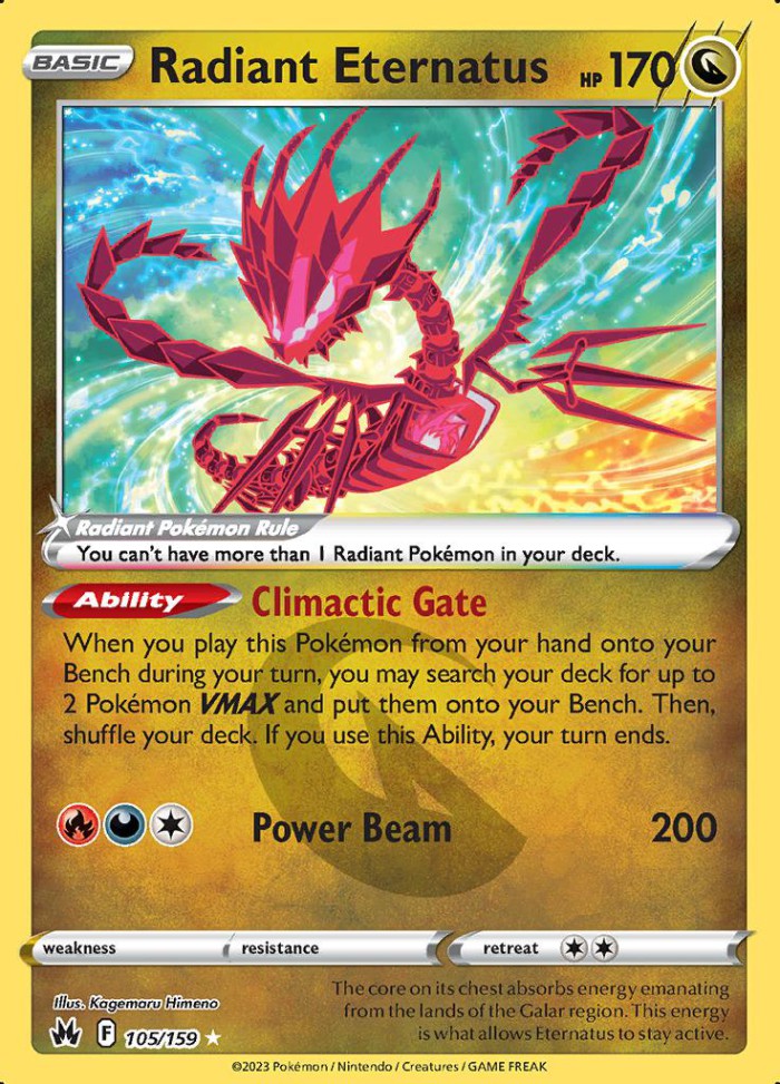 Carte Pokémon: Radiant Eternatus [Éthernatos Radieux]