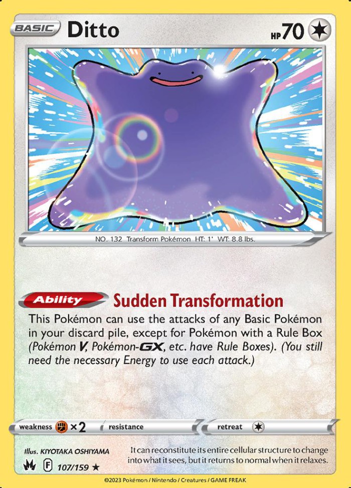 Carte Pokémon: Ditto [Métamorph]