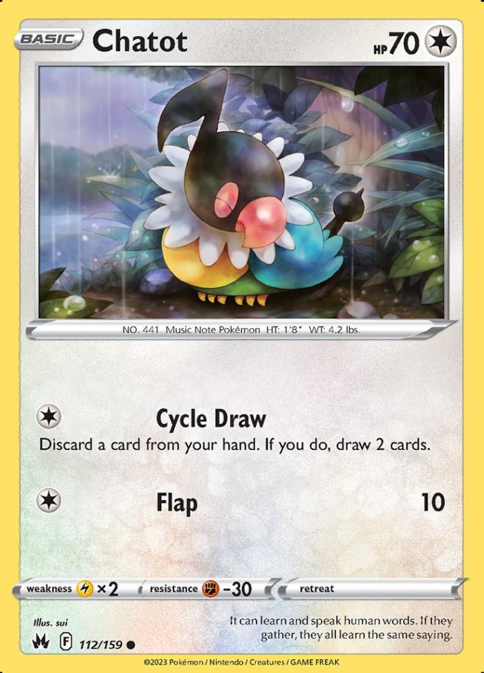 Carte Pokémon: Chatot [Pijako]