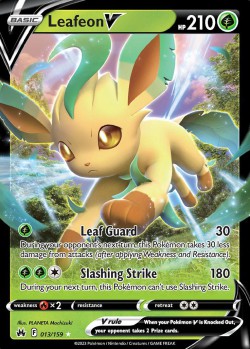 Carte Pokémon: Leafeon V