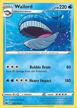 Carte Pokémon: Wailord