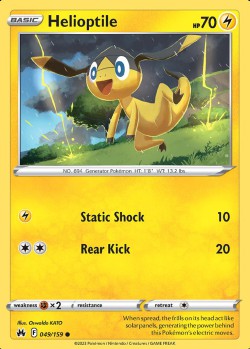 Carte Pokémon: Helioptile