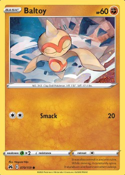 Carte Pokémon: Baltoy