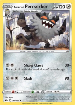 Carte Pokémon: Galarian Perrserker