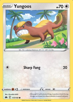 Carte Pokémon: Yungoos