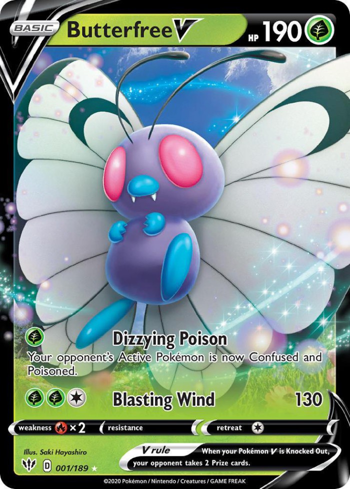 Carte Pokémon: Butterfree V [Papilusion V]