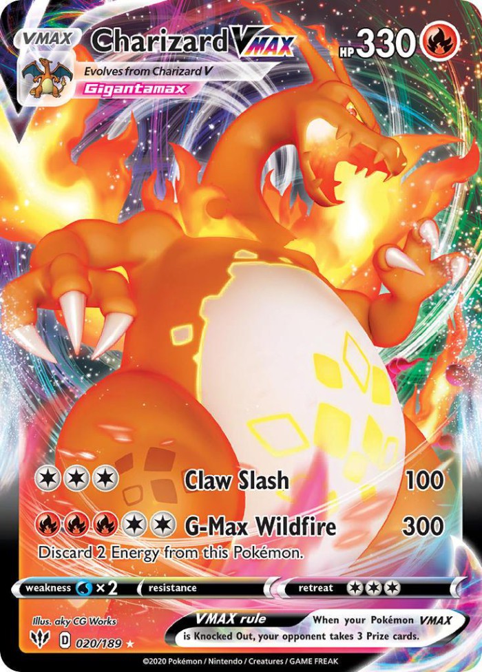 Carte Pokémon: Charizard VMAX [Dracaufeu VMAX]