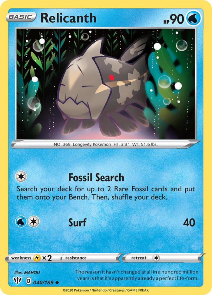 Carte Pokémon: Relicanth [Relicanth]