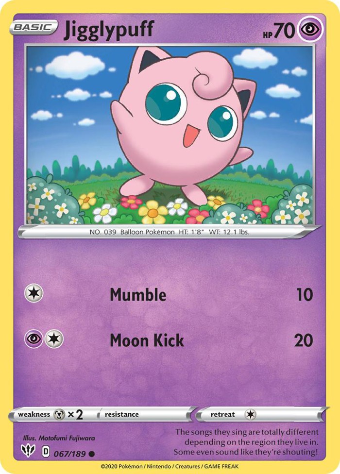 Carte Pokémon: Jigglypuff [Rondoudou]