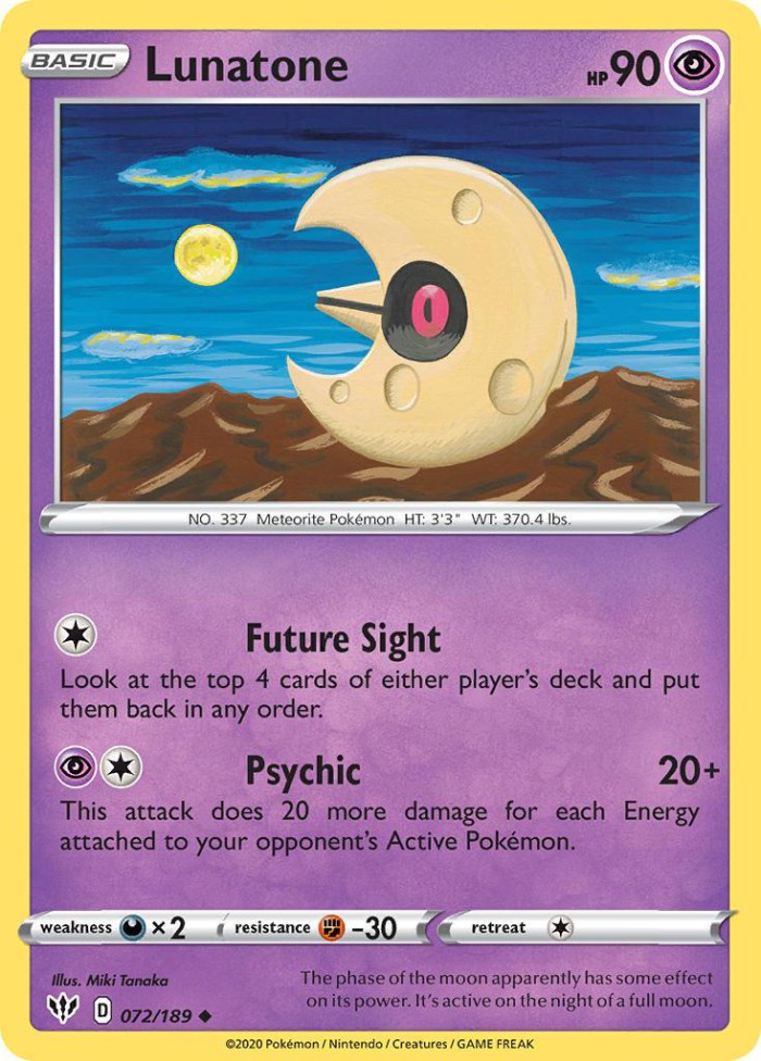 Carte Pokémon: Lunatone [Séléroc]