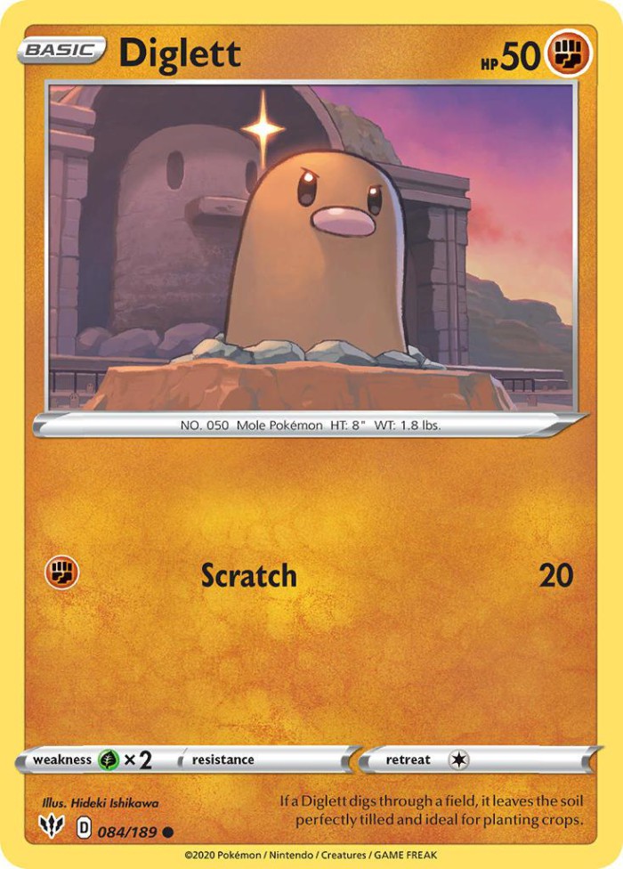 Carte Pokémon: Diglett [Taupiqueur]