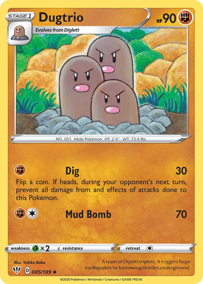 Carte Pokémon: Dugtrio [Triopikeur]