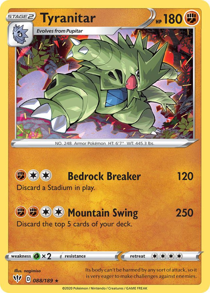 Carte Pokémon: Tyranitar [Tyranocif]