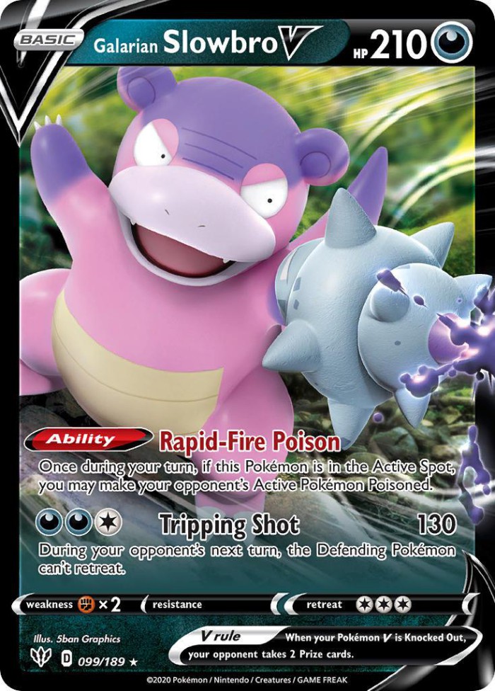 Carte Pokémon: Galarian Slowbro V [Flagadoss de Galar V]