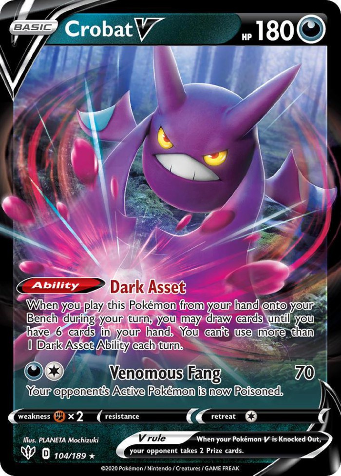 Carte Pokémon: Crobat V [Nostenfer V]