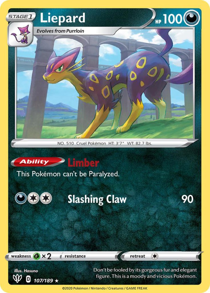 Carte Pokémon: Liepard [Léopardus]