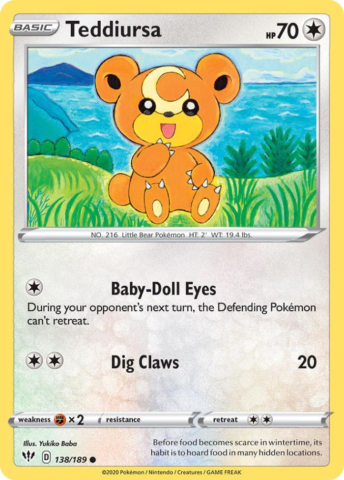 Carte Pokémon: Teddiursa [Teddiursa]