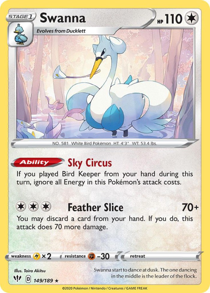 Carte Pokémon: Swanna [Lakmécygne]