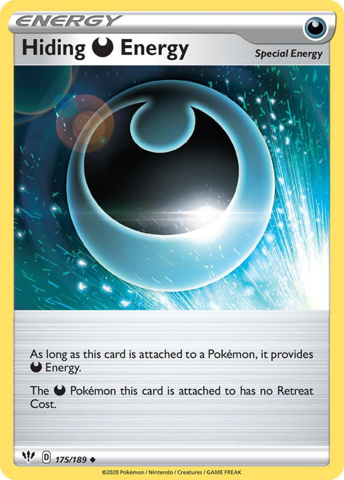 Carte Pokémon: Hiding Darkness Energy [Énergie Obscurité Repaire]