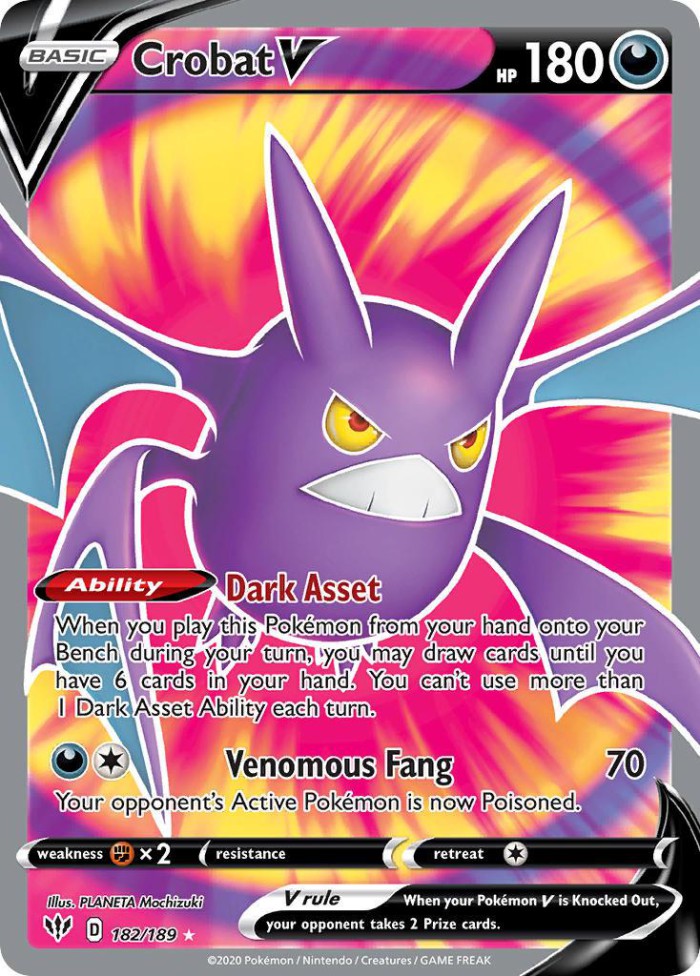 Carte Pokémon: Crobat V [Nostenfer V]