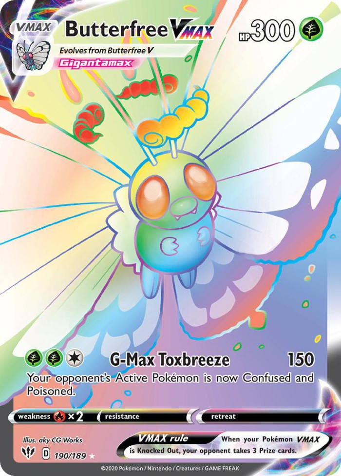 Carte Pokémon: Butterfree VMAX [Papilusion VMAX]